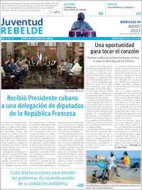 Portada de Juventud Rebelde (Cuba)