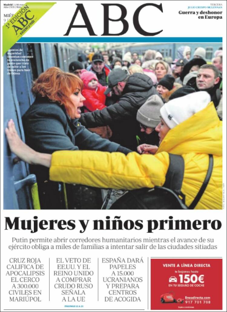 Portada de ABC (España)