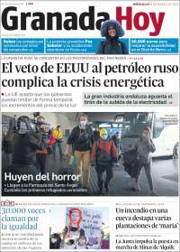 Portada de Granada Hoy (España)