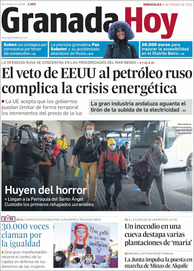 Portada de Granada Hoy (Espagne)