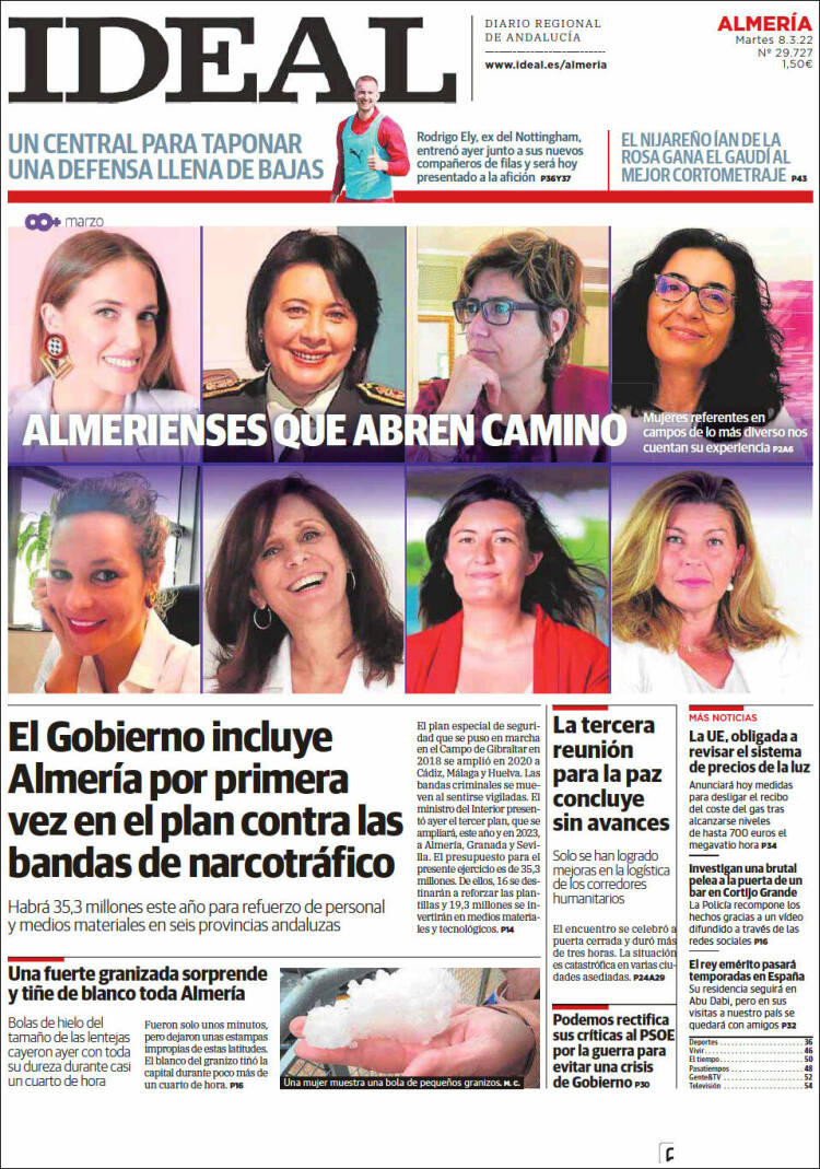 Portada de Ideal Almeria (Espagne)