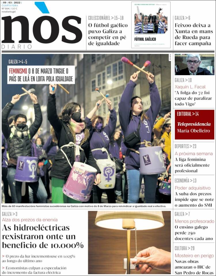 Portada de Nòs Diario (España)