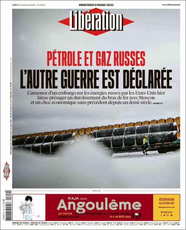 Portada de Libération (France)