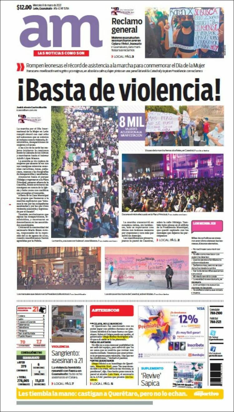 Portada de Al Día A.M. (M&eacute;xico)