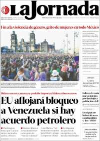 Portada de La Jornada (M&eacute;xico)
