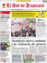 Portada de El Sol de Irapuato (M&eacute;xico)