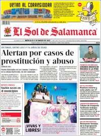Portada de El Sol de Salamanca (M&eacute;xico)