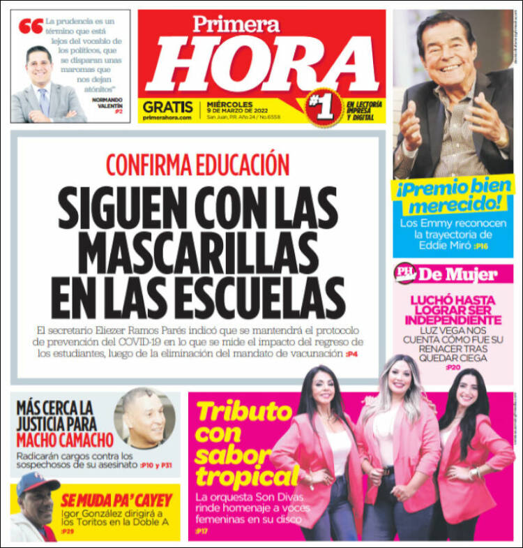 Portada de Primera Hora (Puerto Rico)