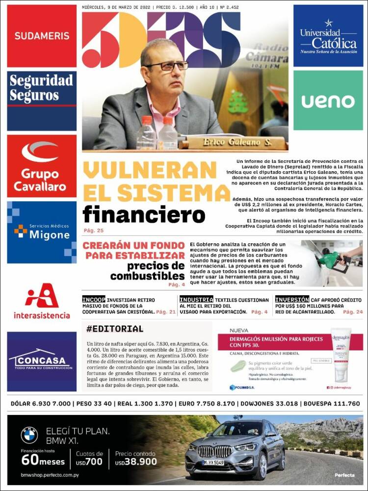 Portada de 5 Días (Paraguay)