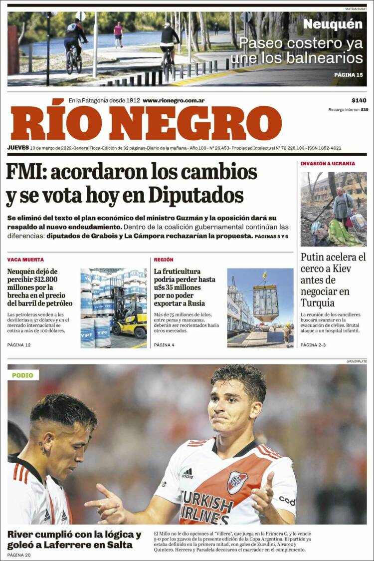 Portada de Rio Negro (Argentina)