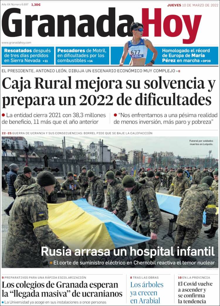 Portada de Granada Hoy (España)