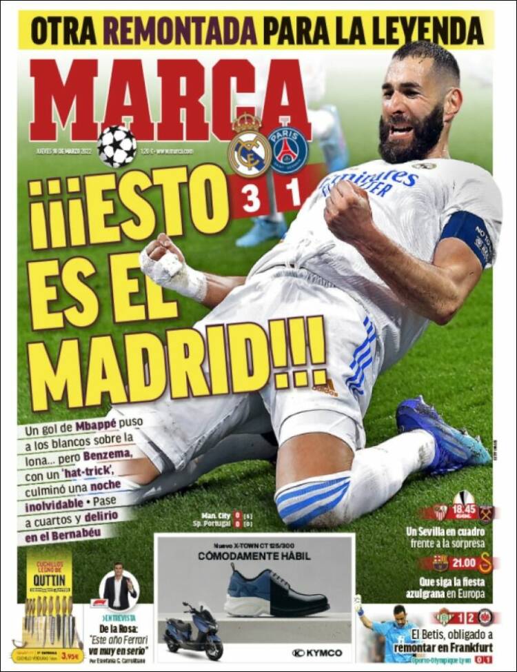 Journal Marca (Espagne). Les Unes des journaux de Espagne. Toute la presse  d'aujourd'hui. Kiosko.net