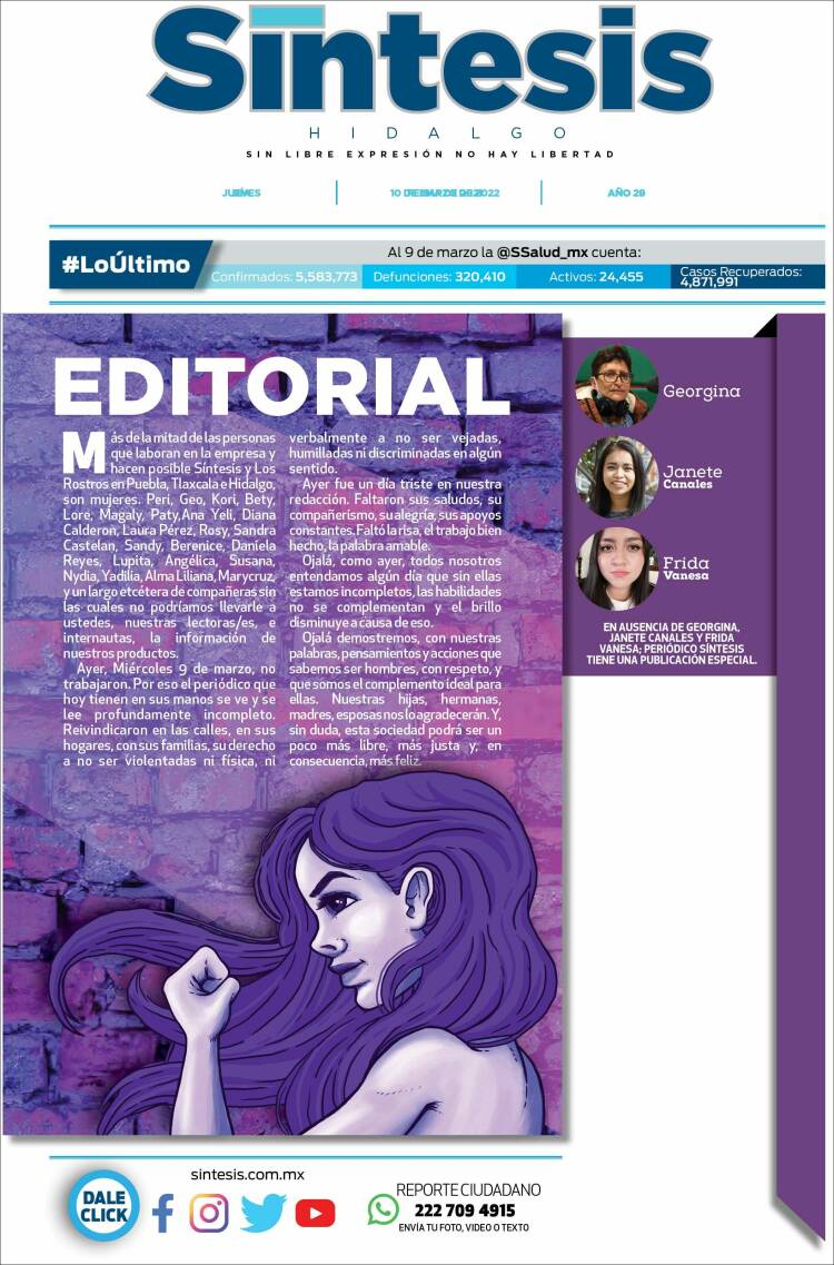 Portada de Sistesis - Hidalgo (M&eacute;xico)