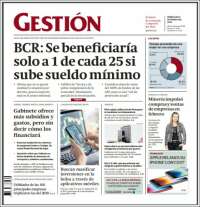 Portada de Diario Gestión (Perú)