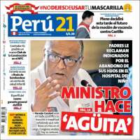 Portada de Perú 21 (Perú)