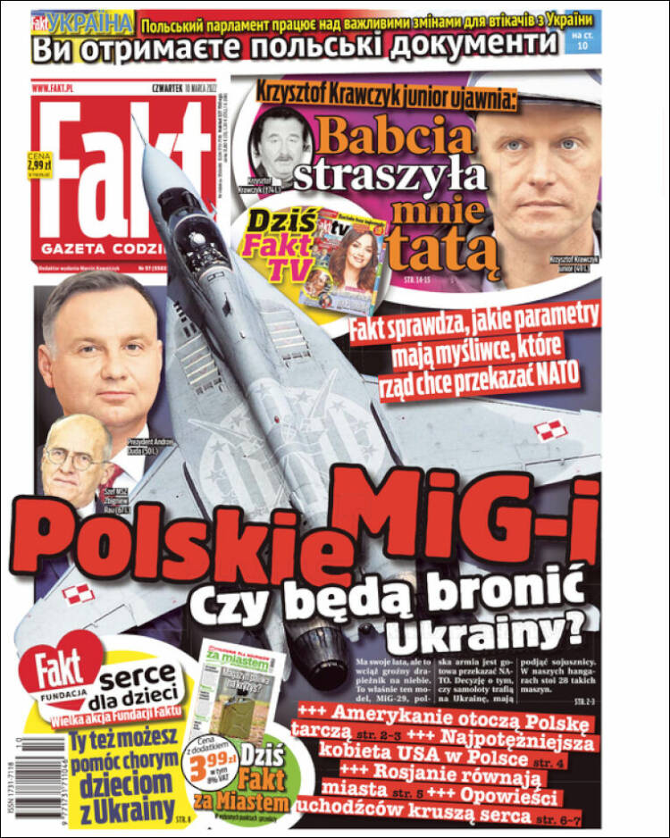 Portada de Fakt (Polonia)