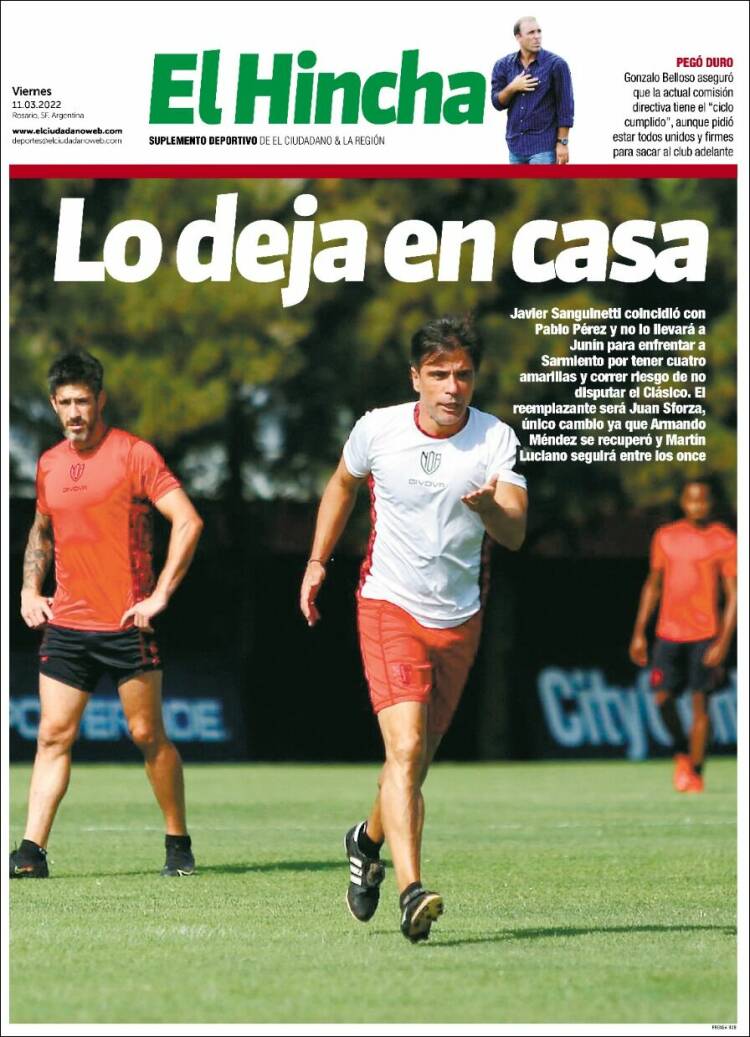 Portada de El Hincha (Argentina)