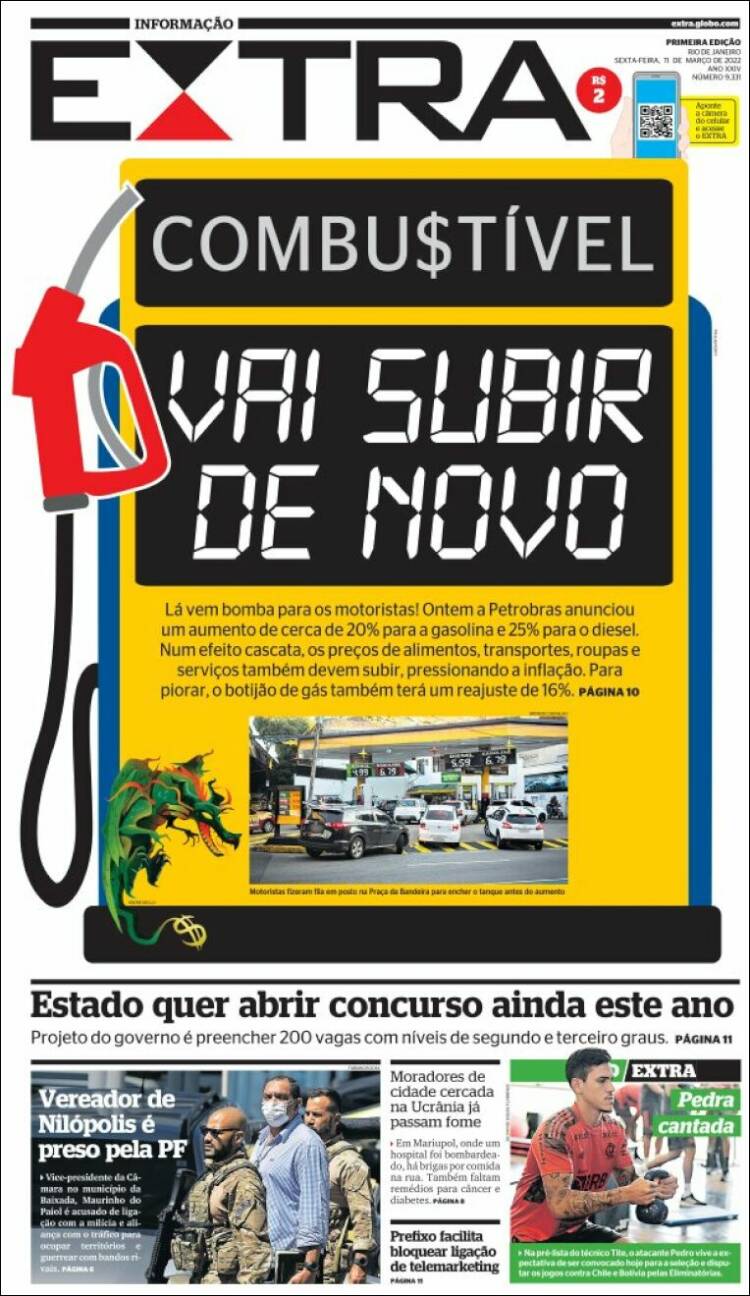 Portada de Extra (Brasil)