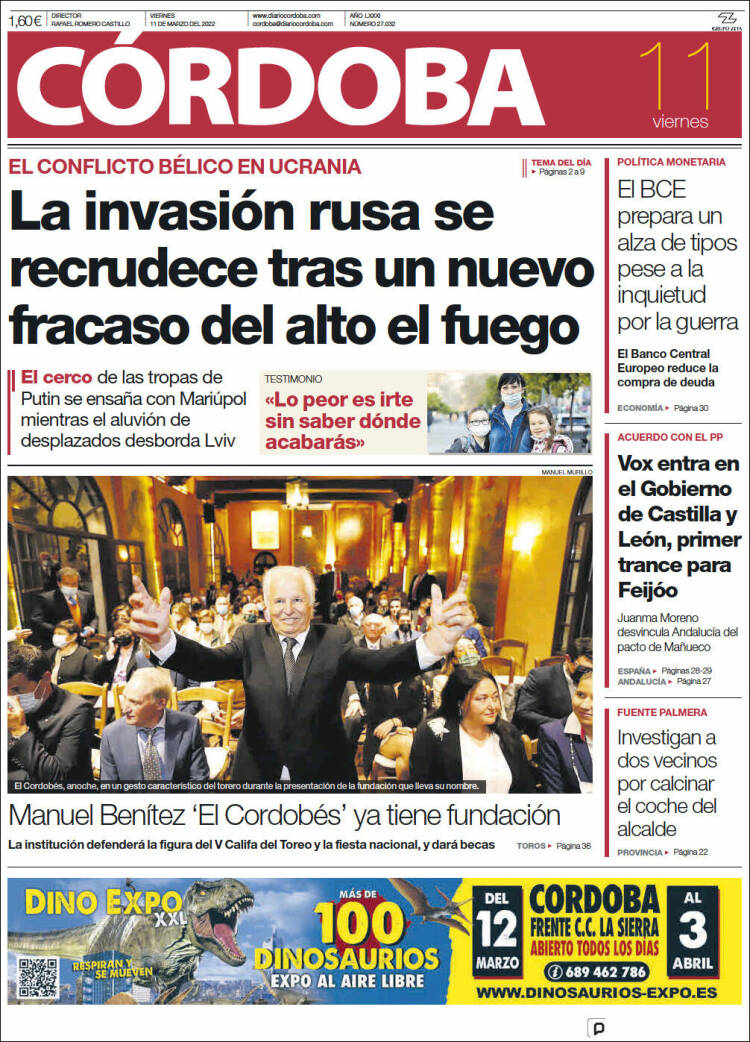 Portada de Diario de Córdoba (España)