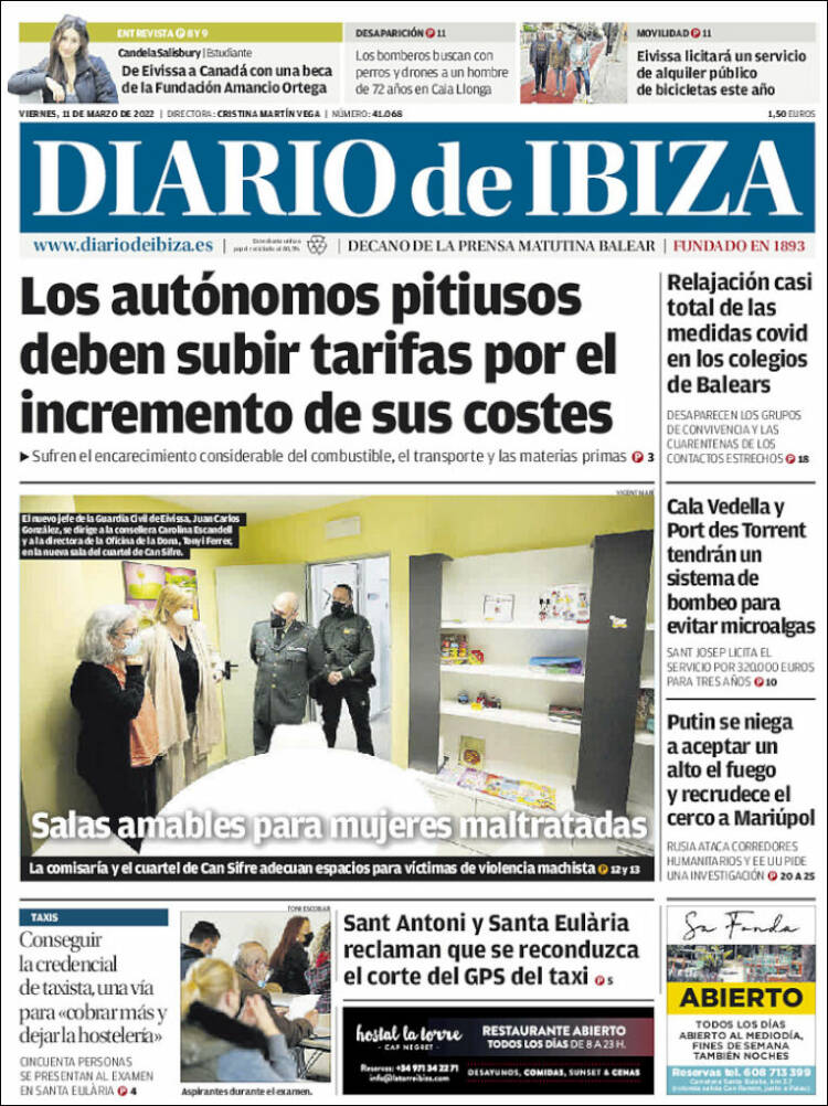 Portada de Diario de Ibiza (España)