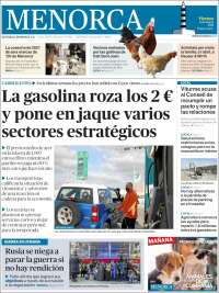 Portada de Menorca - Diario Insular (España)