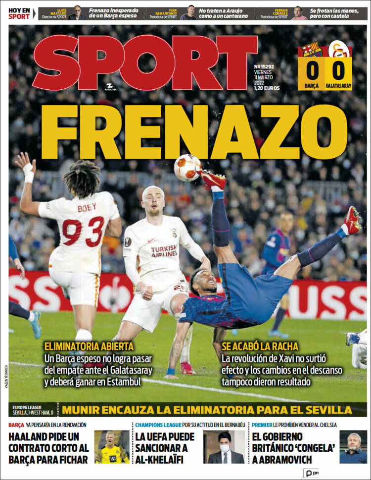 Portada de Sport (España)