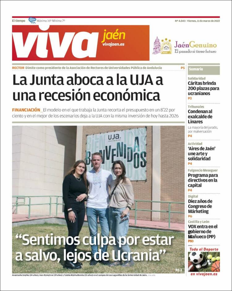 Portada de Viva Jaén (España)