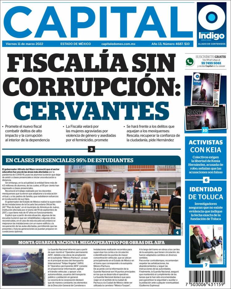 Portada de Capital México (M&eacute;xico)