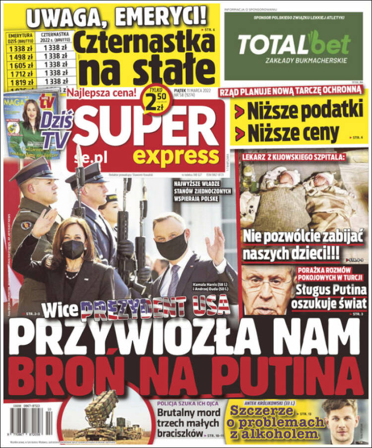 Portada de Super Express (Polonia)