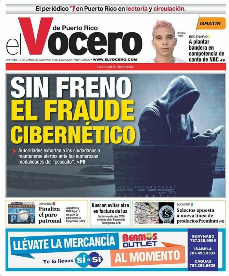 Portada de Vocero (Puerto Rico)