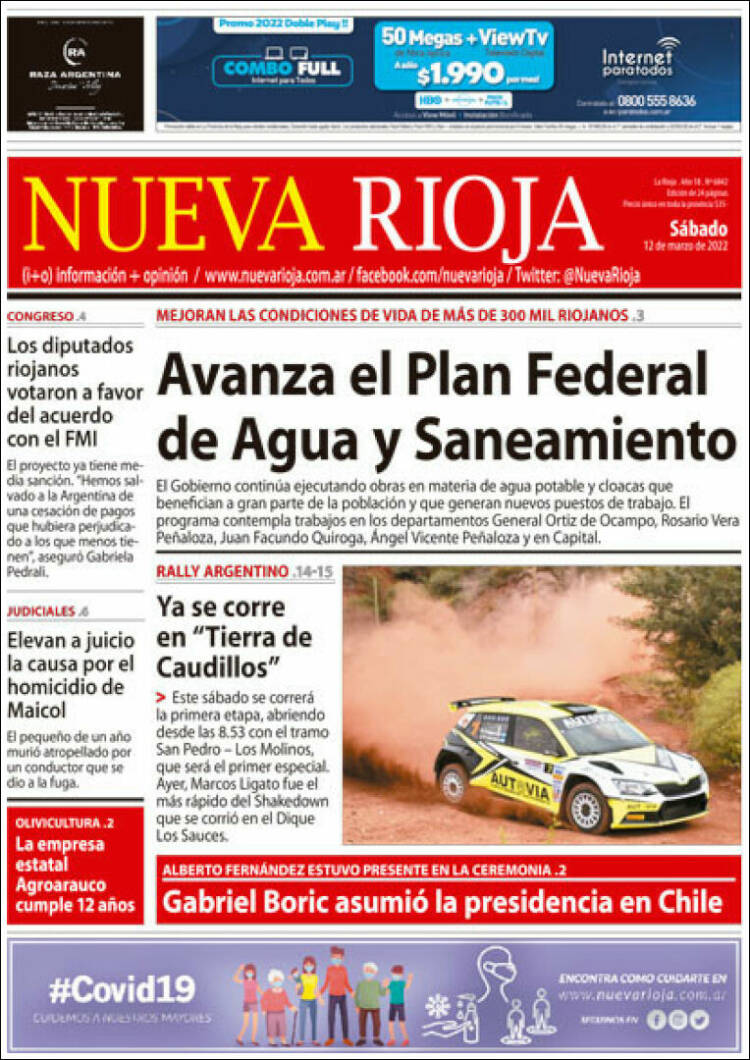 Portada de Nueva Rioja (Argentina)