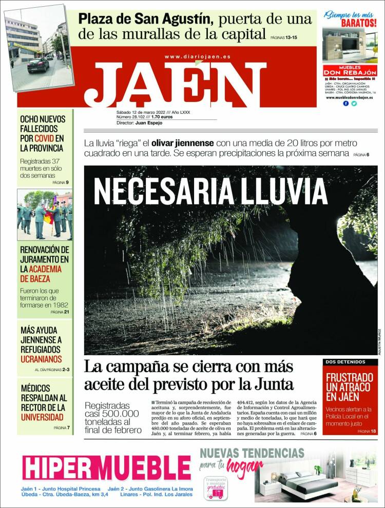 Portada de Diario Jaén (España)