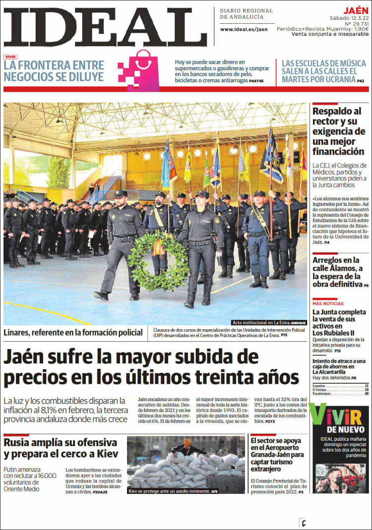 Portada de El Ideal de Jaén (Espa&ntilde;a)