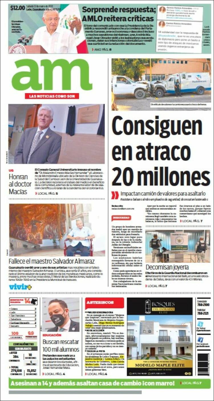 Portada de Al Día A.M. (M&eacute;xico)