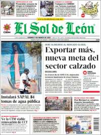 Portada de El Sol de León (M&eacute;xico)