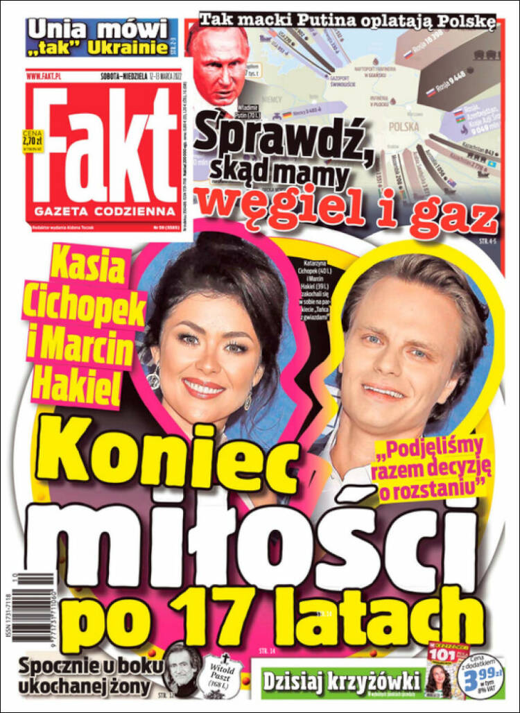 Portada de Fakt (Polonia)