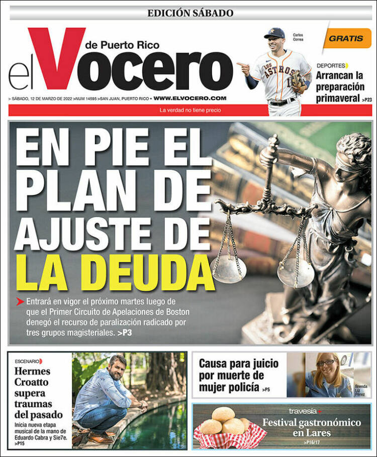Portada de Vocero (Puerto Rico)