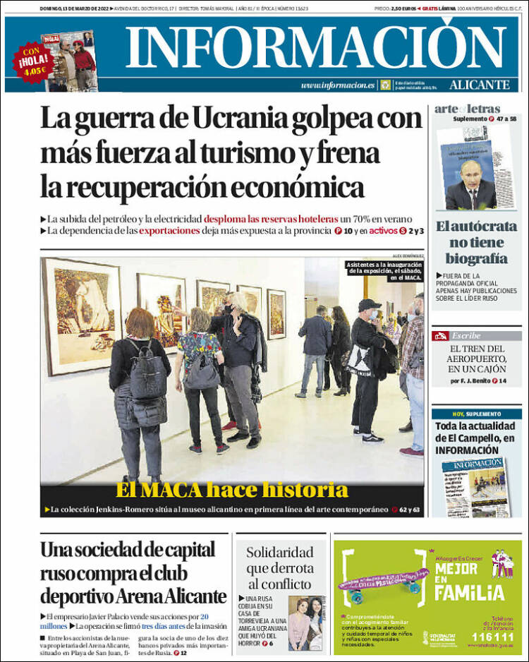 Portada de Diario Información (Spain)