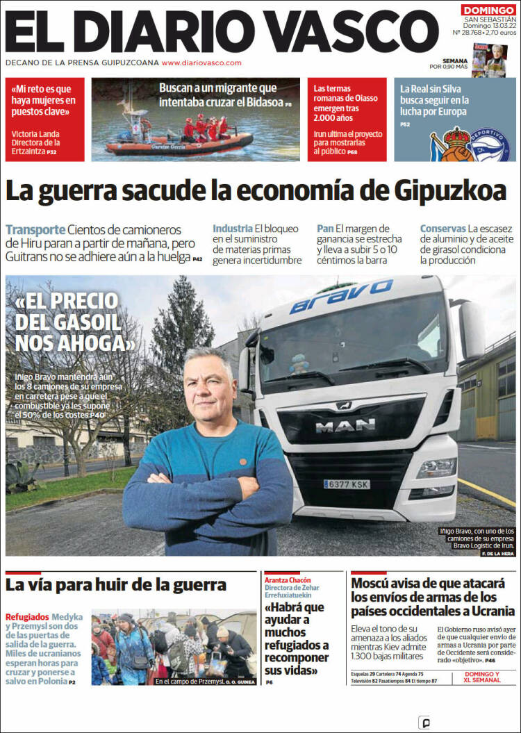 Portada de Diario Vasco (Spain)