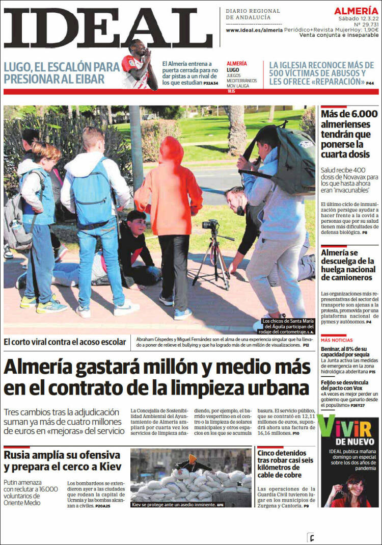 Portada de Ideal Almeria (Spain)