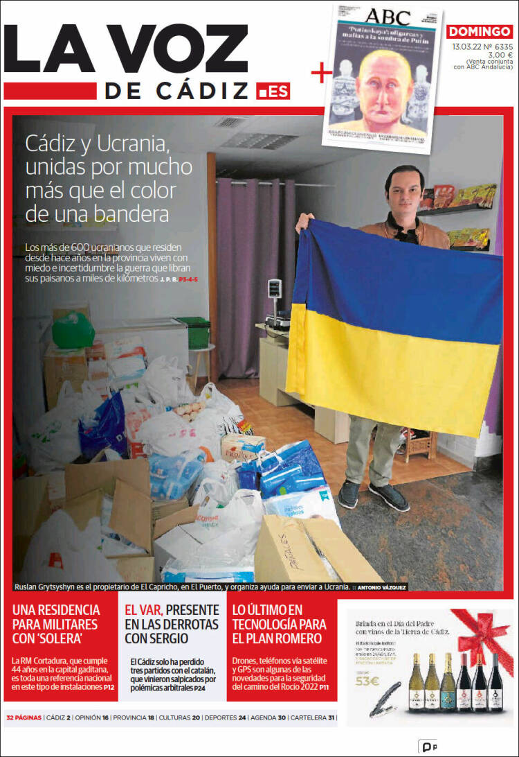 Portada de La Voz de Cádiz (Spain)