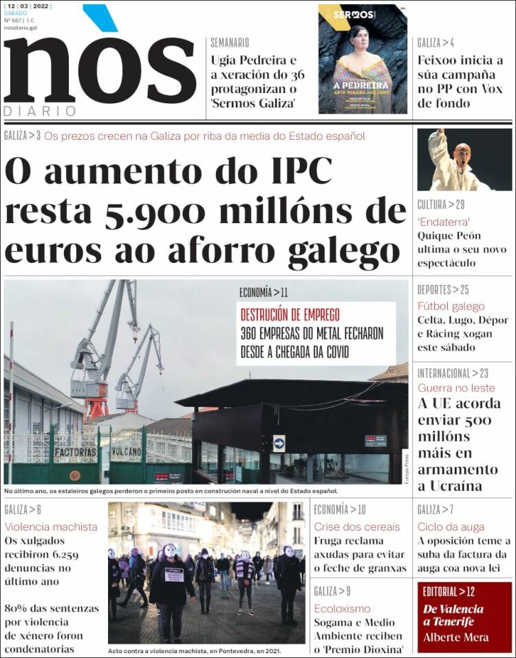 Portada de Nòs Diario (Spain)