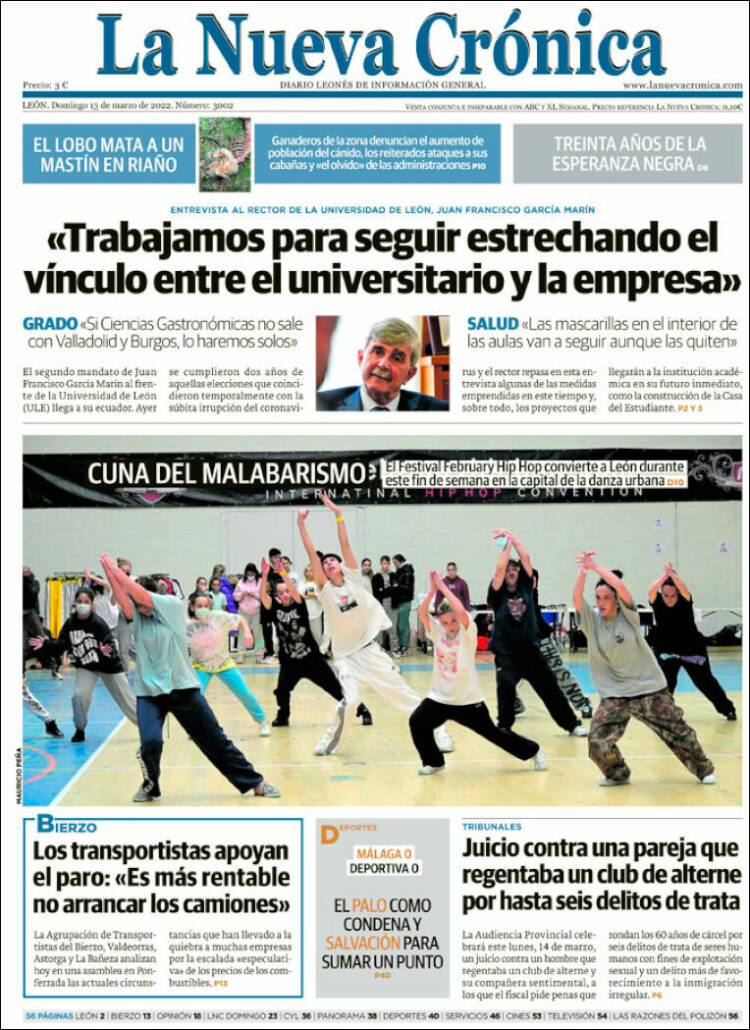 Portada de La Nueva Crónica (Spain)