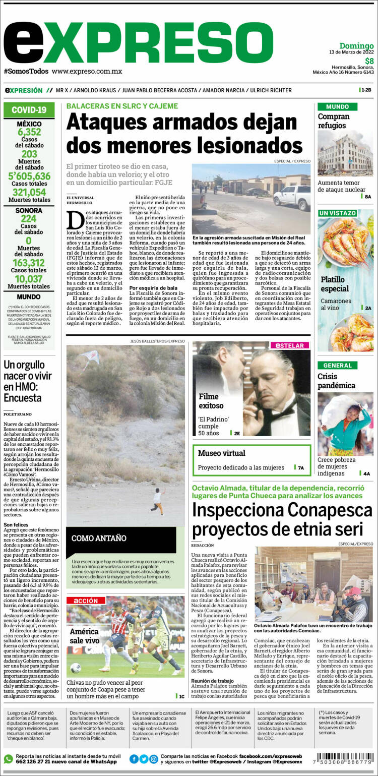 Portada de Expreso (Mexico)