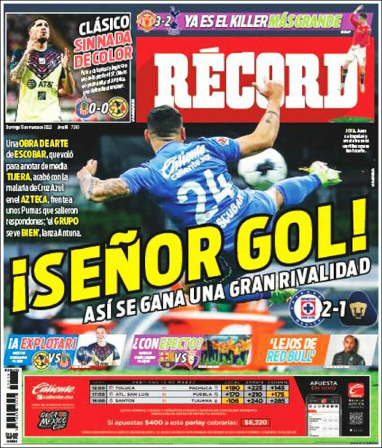 Portada de Record (Mexique)