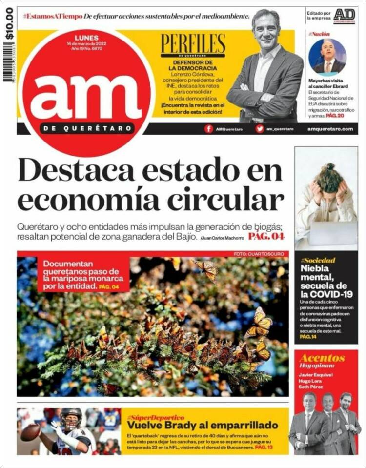 Portada de A.M. Querétaro (México)