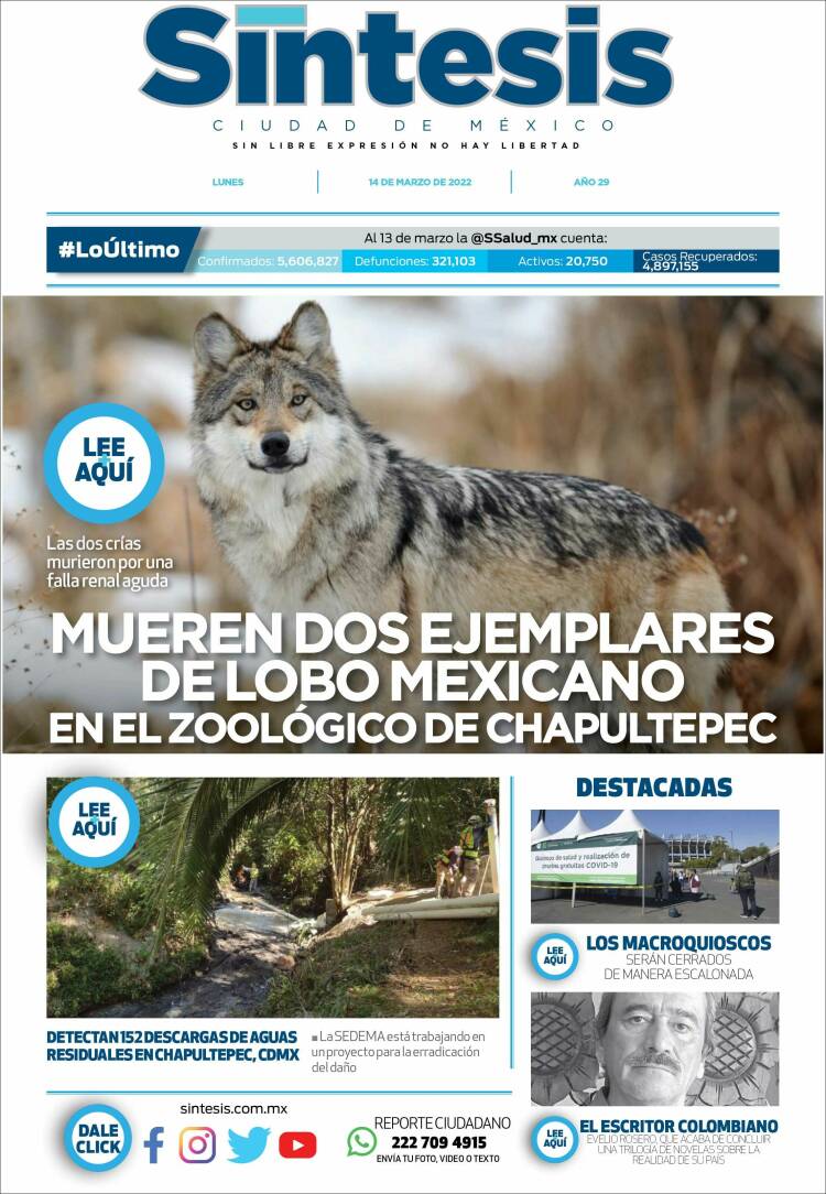 Portada de Síntesis Nacional (México)