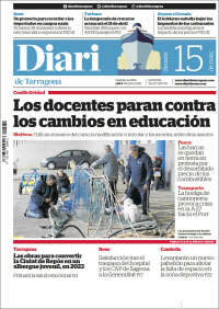 Portada de Diari de Tarragona (España)