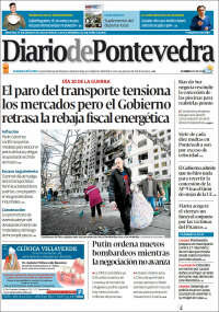 Portada de Diario de Pontevedra (España)