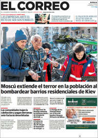 Portada de El Correo (España)